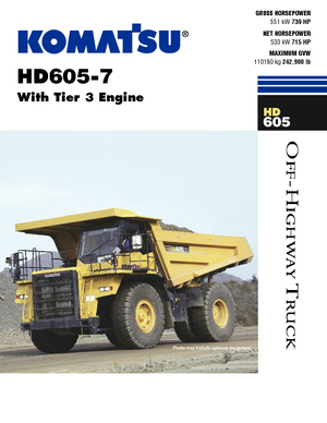 Dumper Rigidi Komatsu HD605-7 E0
