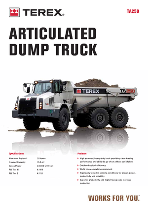 Dumperini articolati Terex TA 250
