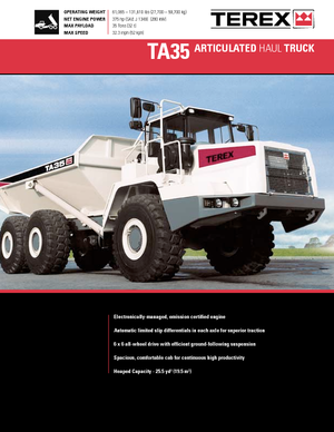 Dumperini articolati Terex TA 35-7