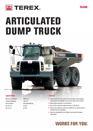 Dumperini articolati Terex TA 400