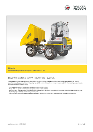 Dumpers a Ruote Neuson 10001