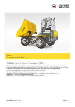Dumpers a Ruote Neuson 10001