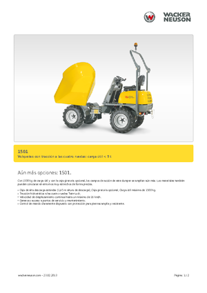 Dumpers a Ruote Neuson 1501