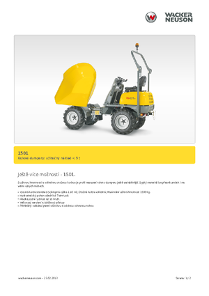 Dumpers a Ruote Neuson 1501
