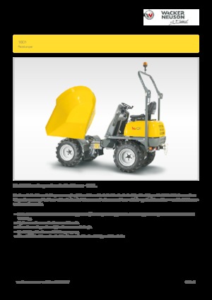 Dumpers a Ruote Wacker Neuson 1601