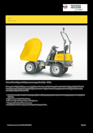 Dumpers a Ruote Wacker Neuson 1601