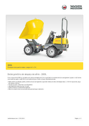 Dumpers a Ruote Neuson 2001