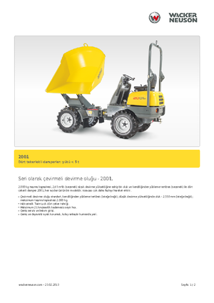 Dumpers a Ruote Neuson 2001