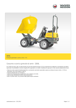 Dumpers a Ruote Neuson 2001