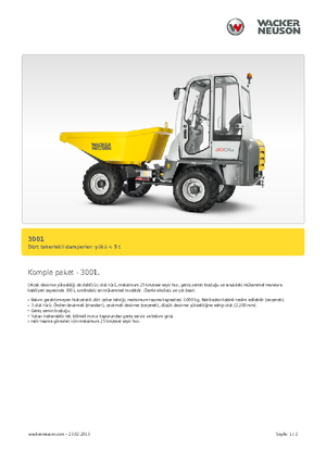 Dumpers a Ruote Neuson 3001