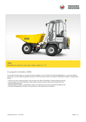 Dumpers a Ruote Neuson 3001