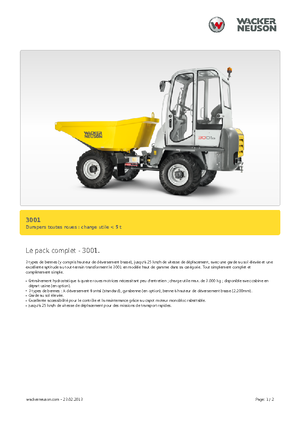 Dumpers a Ruote Neuson 3001