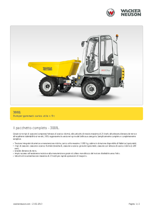 Dumpers a Ruote Neuson 3001