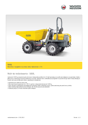 Dumpers a Ruote Neuson 5001