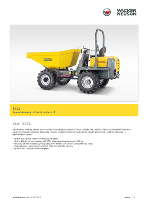 Dumpers a Ruote Neuson 5001