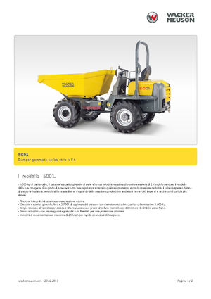 Dumpers a Ruote Neuson 5001
