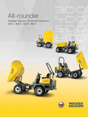 Dumpers a Ruote Wacker Neuson 3001