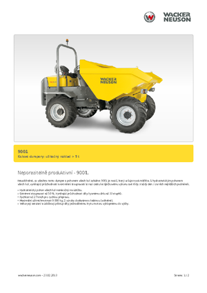 Dumpers a Ruote Neuson 9001