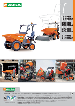 Dumpers a Ruote Ausa D 150 RMA X4