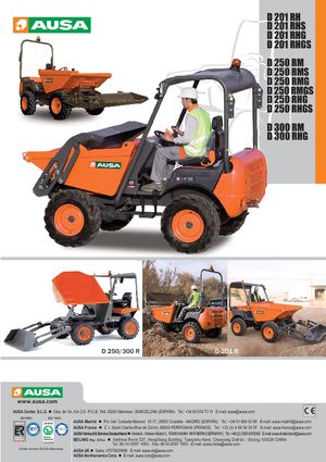Dumpers a Ruote Ausa D 201 RH