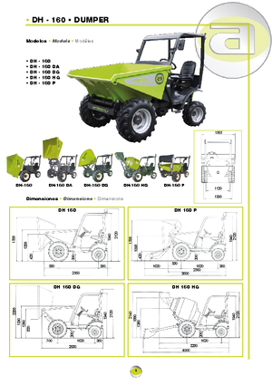 Dumpers a Ruote Agrimac DH 160