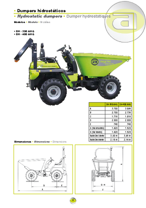 Dumpers a Ruote Agrimac DH 400 AHG