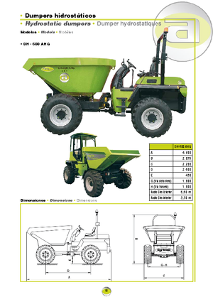 Dumpers a Ruote Agrimac DH 600 AHG