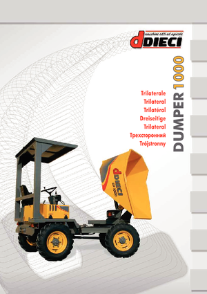 Dumpers a Ruote Dieci DP 1000 Trilateral