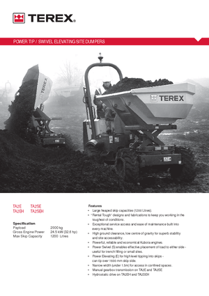 Dumpers a Ruote Terex TA 2 SE