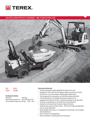 Dumpers a Ruote Terex TA2SH