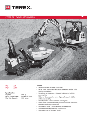 Dumpers a Ruote Terex TA2SH