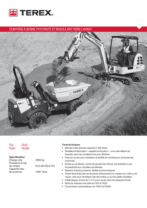 Dumpers a Ruote Terex TA2SH