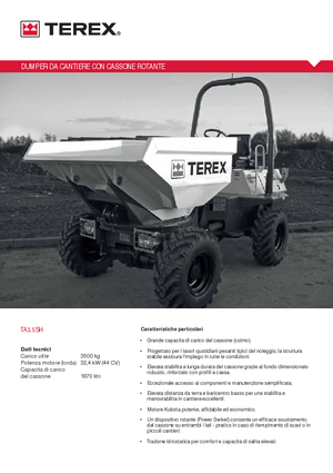 Dumpers a Ruote Terex TA 3.5 SH
