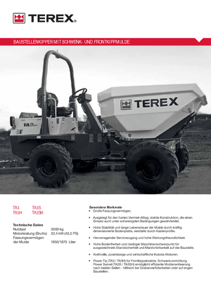 Dumpers a Ruote Terex TA 3