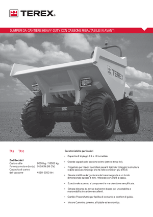 Dumpers a Ruote Terex TA 9
