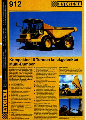 Dumperini articolati Hydrema 912