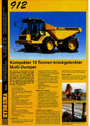 Dumperini articolati Hydrema 912 Multitip