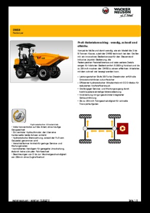 Dumpers a Ruote Wacker Neuson DW50