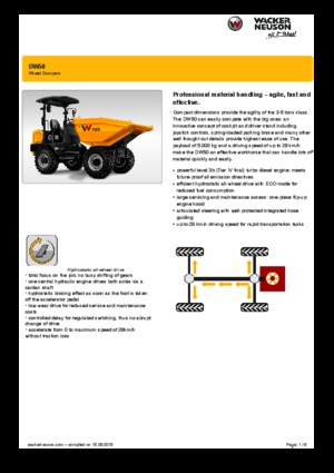Dumpers a Ruote Wacker Neuson DW50