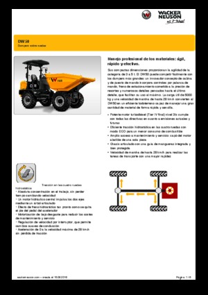 Dumpers a Ruote Wacker Neuson DW50