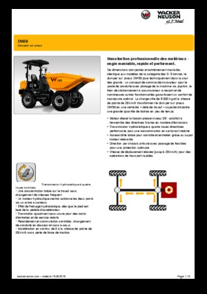 Dumpers a Ruote Wacker Neuson DW50