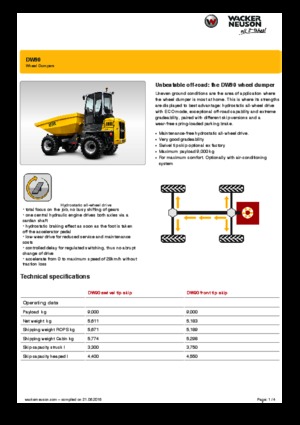 Dumpers a Ruote Wacker Neuson DW90