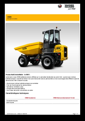 Dumpers a Ruote Wacker Neuson DW90
