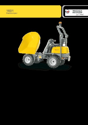 Dumpers a Ruote Wacker Neuson 1601 