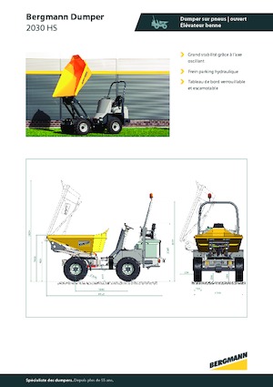 Dumpers a Ruote Bergmann 2030HS