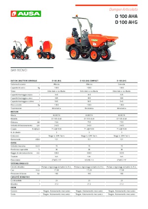 Dumpers a Ruote Ausa D 101 AHA Compact 