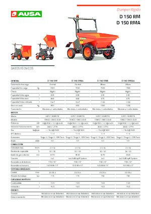 Dumpers a Ruote Ausa D 150 RMA x4