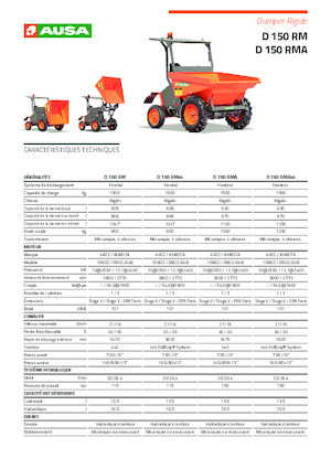 Dumpers a Ruote Ausa D 150 RMA x4
