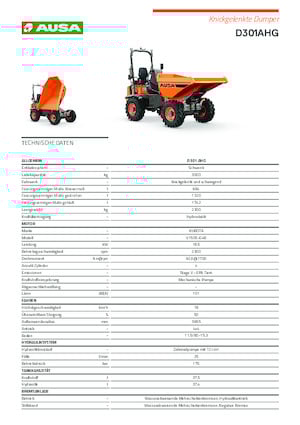 Dumpers a Ruote Ausa D 301 AHG