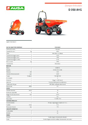 Dumpers a Ruote Ausa D 350 AHG